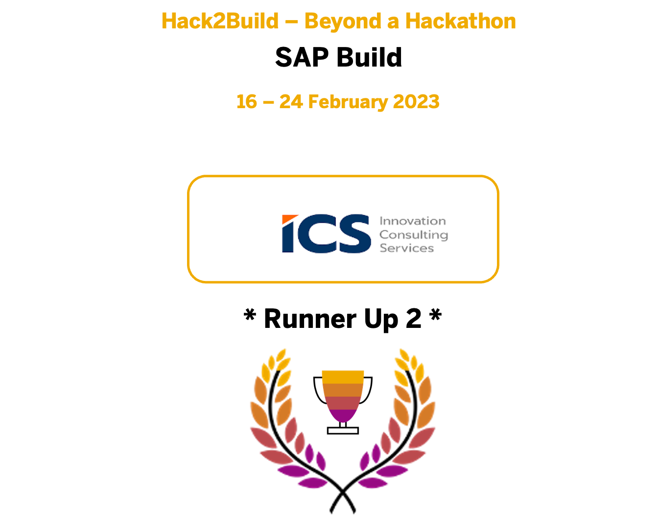 Hack2Build Award ICS